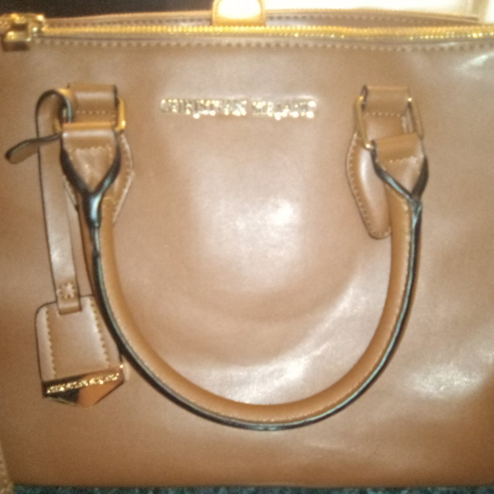 Christian Siriano brown purse